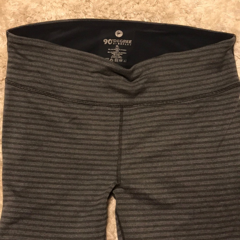 90 degree striped yoga leggings